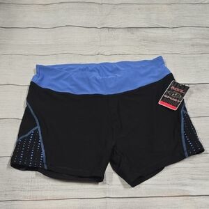NYL Black and Blue Athletic Shorts